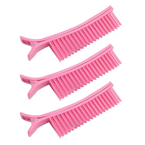 1/2/3/4Pcs Hair Sectioning Grip Clips Professional Hair Stylist Clip Hair Parting Comb Clips for Salon Hair Cutting Coloring