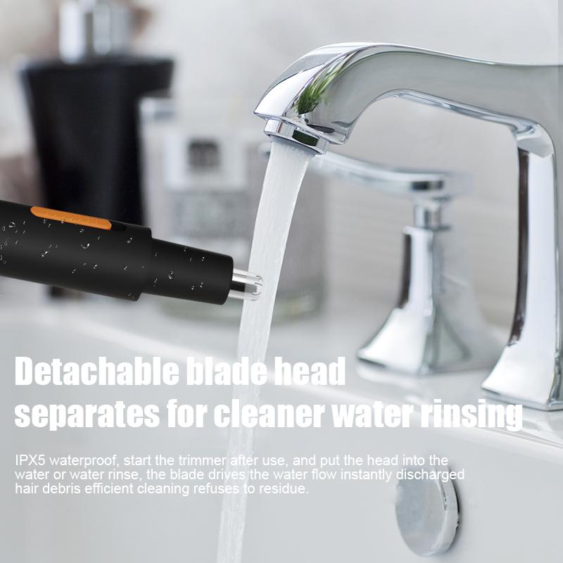 Электрический триммер для волос в носу с зарядкой через USB, новый высококачественный электрический портативный мини-триммер для волос в носу для мужчин и женщин