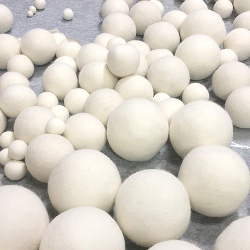 6pcs Wool Drying Balls Reduce Static Electricity Adsorb Impurities Fabric Softener Ball for Laundry