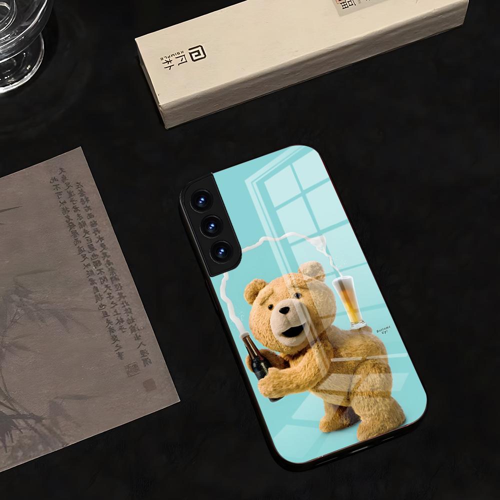 Ted Bear Movie Ted Kiss MY Butt Ass Phone Case 2025 Glass Hot For Samsung S 25 24 Ultra Creative Concept Plus 23 22 21 20 A 34 5