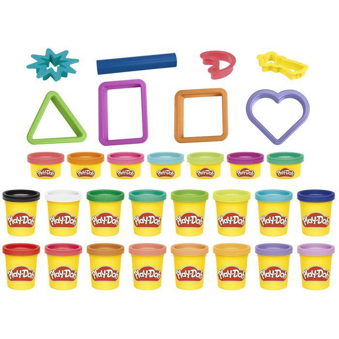 Play-Doh Coffret cadeau, pâte a modeler, 23 pots et 8 accessoires, Loisirs créatifs enfant, Classique, des 3 ans