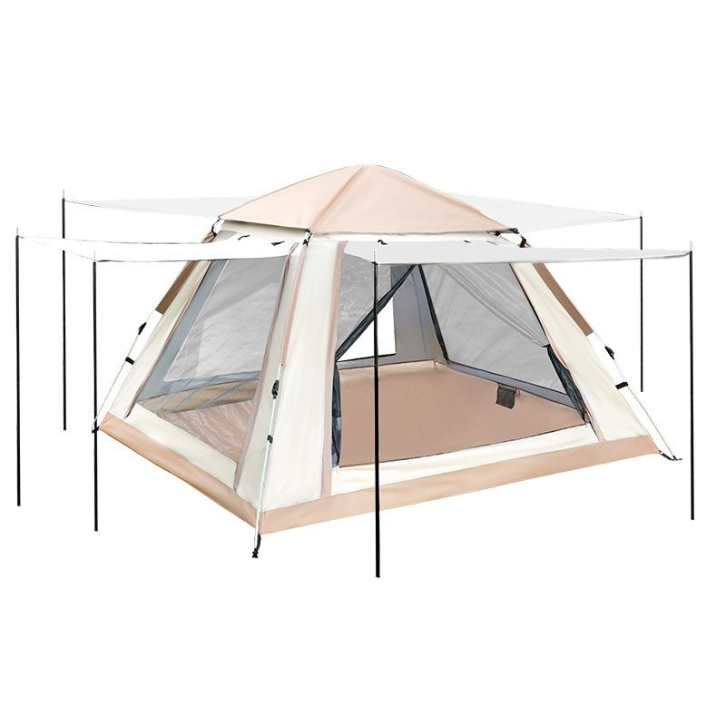 Outdoor Automatic Camping Easy-to-Put-up Tent Portable Camping Tent with Sand Stand Moisture-Proof Rain-Proof Tent for 2-4-6 People