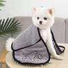 Large Soft Pet Bath Towel Quick-Drying Super Absorbent Foldable Skin-Friendly Cat Dog Bath Robe for Comfortable Cleaning