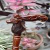 Reindeer Wooden Hand Carved Cane Artistic Hand Carved Walking Stick for Style and Support