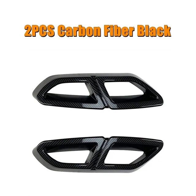 2Pcs/Set Car Rear Exhaust Pipe Tail Throat Exhaust Diffuser Frame Fit For VW Volkswagen Passat B8 2016- Auto Accessories