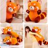 Plush Raccoon Toy Sitting Lying Position Stuffed Animal Cushion Sleeping Pillow