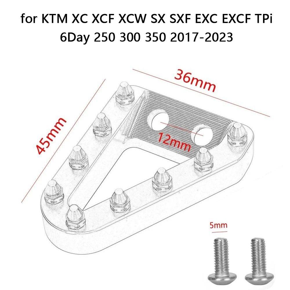 Corrosion Resistant Rear Brake Pedal Lever Step Plate Tip Motorcycle Accessories  Outdoor