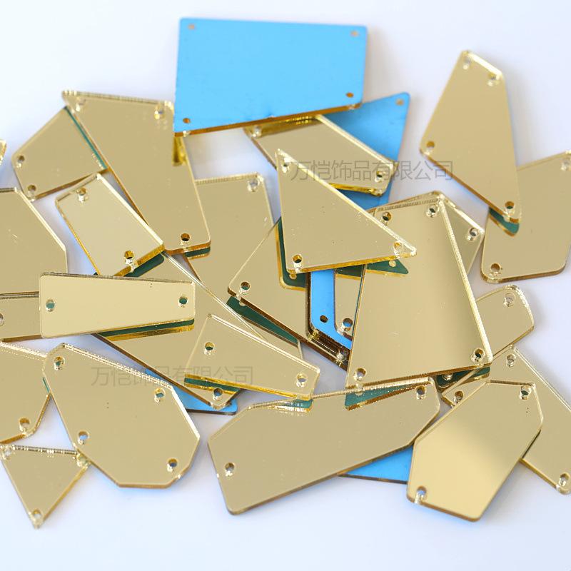 Акриловая ручная шовная дрель, зеркало специальной формы с плоским дном, сделай сам, украшение одежды, ювелирные изделия, зеркальные аксессуары, шовная дрель