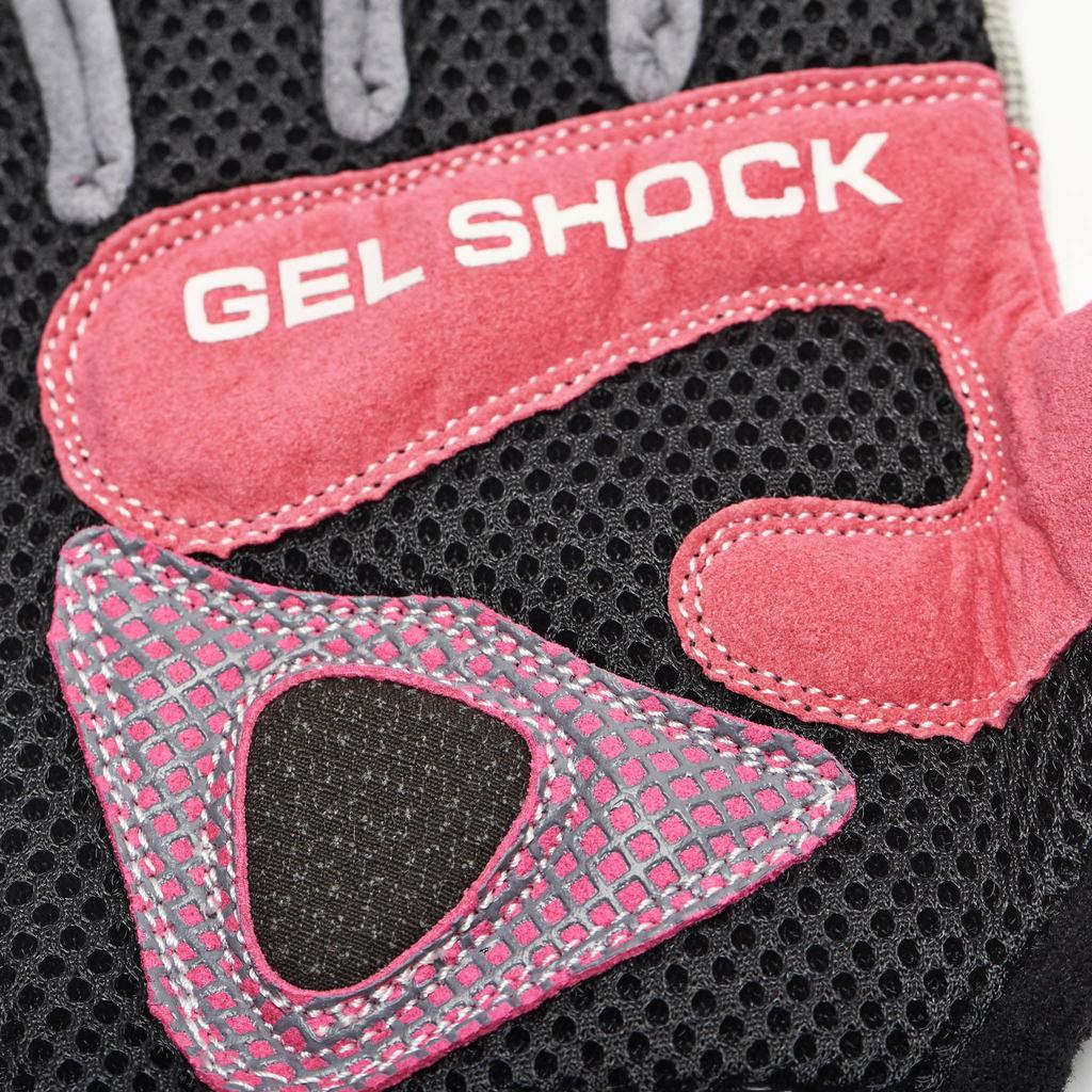 Перчатки для поднятия тяжестей LEONE 1947 Gym Lifting Gloves Unisex без пальцев с гелевой подкладкой и застежкой-липучкой, дышащие, размер L AB712 [BODY BUILDING]/розовый [оригинальный продукт]