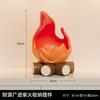 Мультяшный поднос для хранения, Милый поднос для хранения ключей у входа в виде пламени, Студенческое украшение для рабочего стола