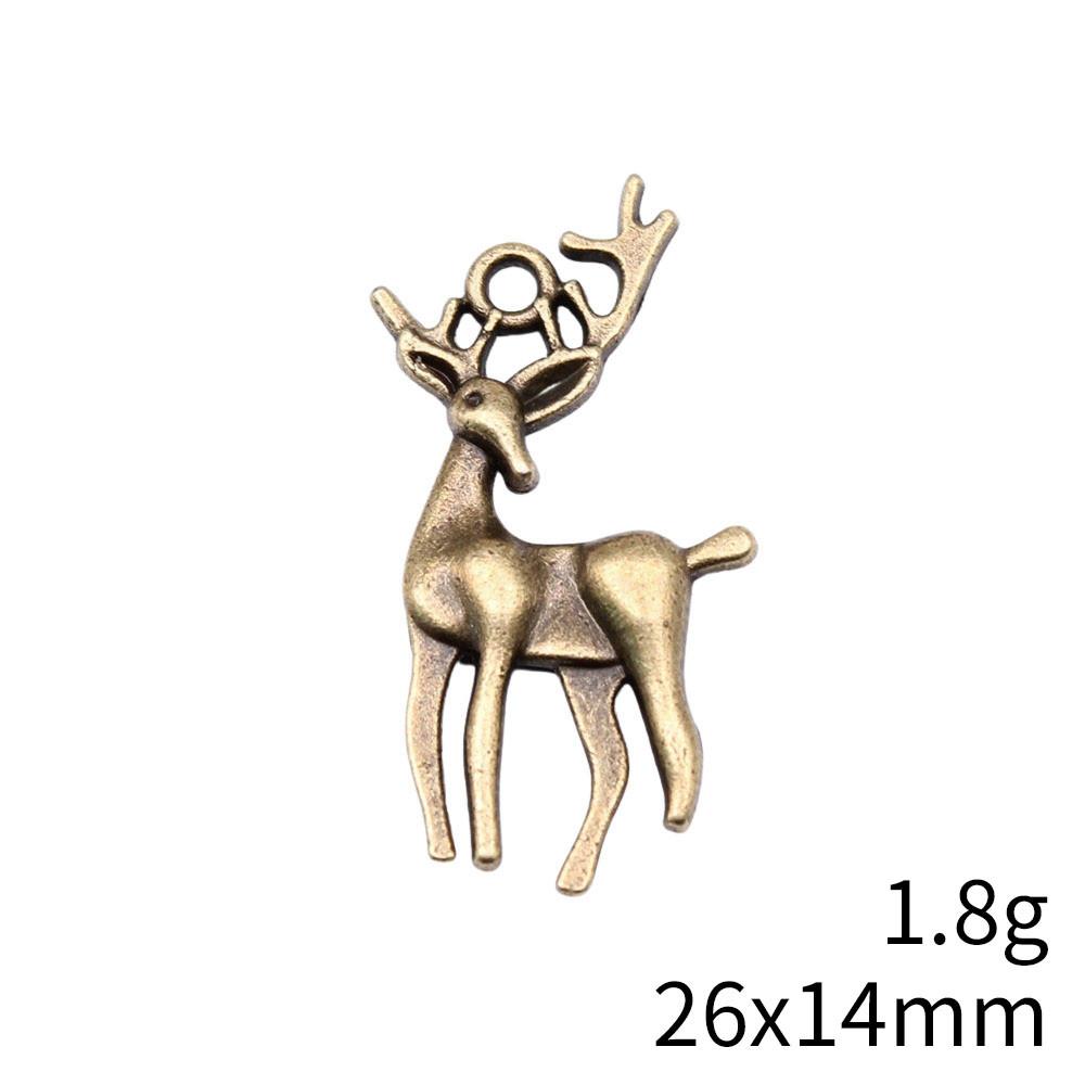 NewArrivals Charms For Jewelry Deer Christmas Day Charms Pendant Audience Bracelet Pendant