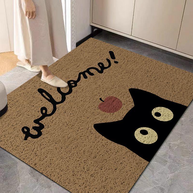 Entrance door wire circle floor mat, entrance mat, household whole carpet, dust removal, adjustable foot mat