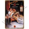 HD Жестяная вывеска Винтажная Ром Bacardi Бар Декор Стены Ретро Логотип Летучей Мыши Bacardi Арт Рекламы Алкоголя Металлическая Жестяная Вывеска для Паба Мужской Уголок H