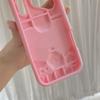 Чехол для iPhone 14/13 Pro Max с 3D-розовым бантом, Защита от падений