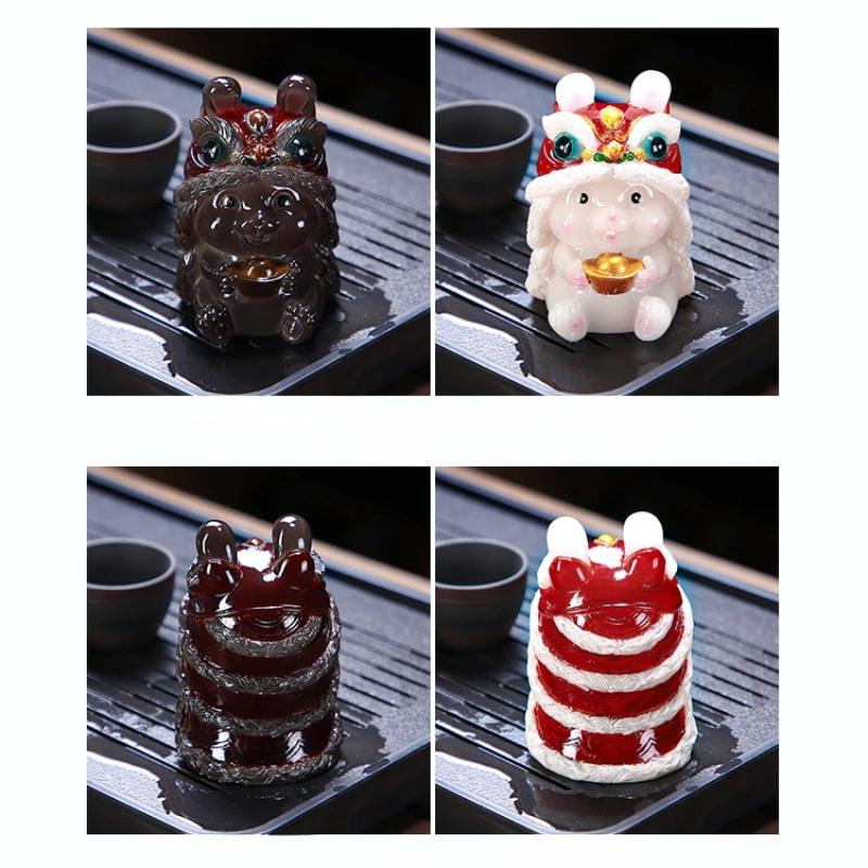 Знакомьтесь с меняющим цвет кроликом из воды, украшениями для домашних животных, домашними поделками, чайным сервизом со знаком зодиака Лев, аксессуарами для чайного стола