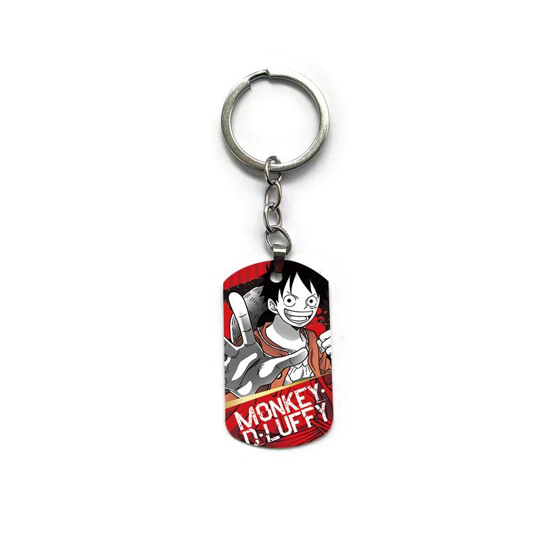 Аниме One Piece Военный жетон-брелок Двусторонний Мультяшный Подвеска для сумки Рюкзака Милый Маленький Подарок Оптом На заказ