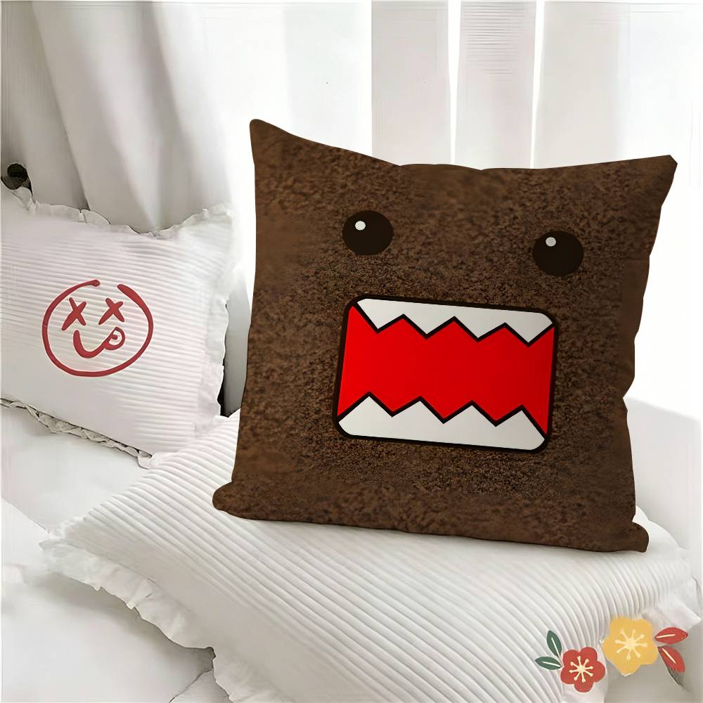 pc Cartoon DDomo KKun Pillow Case Fashion Square Pillowcase Bedroom Sofa Room Ins Decoration Leisure