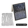 Trees and Reflections Frame Metal Silvery Stencil Embossing Cutting Dies For Diy Scrapbooking Paper Album Cards Making