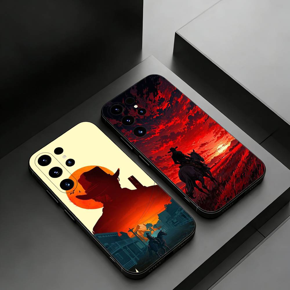 Красный чехол для телефона Red D-Dead R-Redemption для Samsung Galaxy S24,25,26,23 22,21,S20 Plus Ultra FE мягкие чехлы fundas