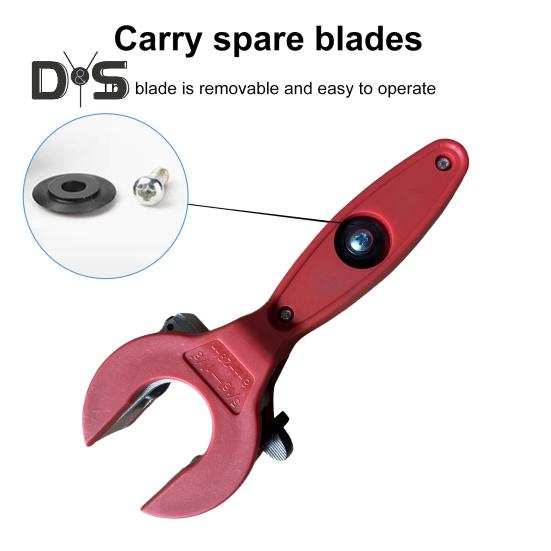 Труборез с храповым механизмом и острым прочным лезвием, сверхпрочный, быстрорежущий инструмент для резки медных труб одной рукой