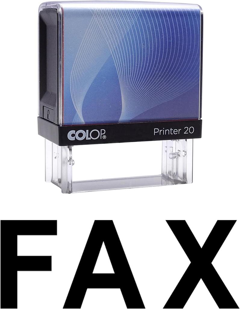 FAX Самоклеящаяся резиновая печать на заказ Colop Office Stationery P20 Mini Stamper