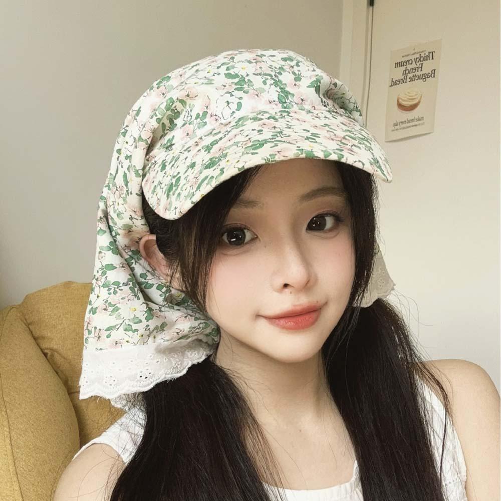 Шарф в деревенском стиле, кепка с козырьком, кружевной треугольный платок, шляпа, модная бандана с ремешками, кепка для кемпинга