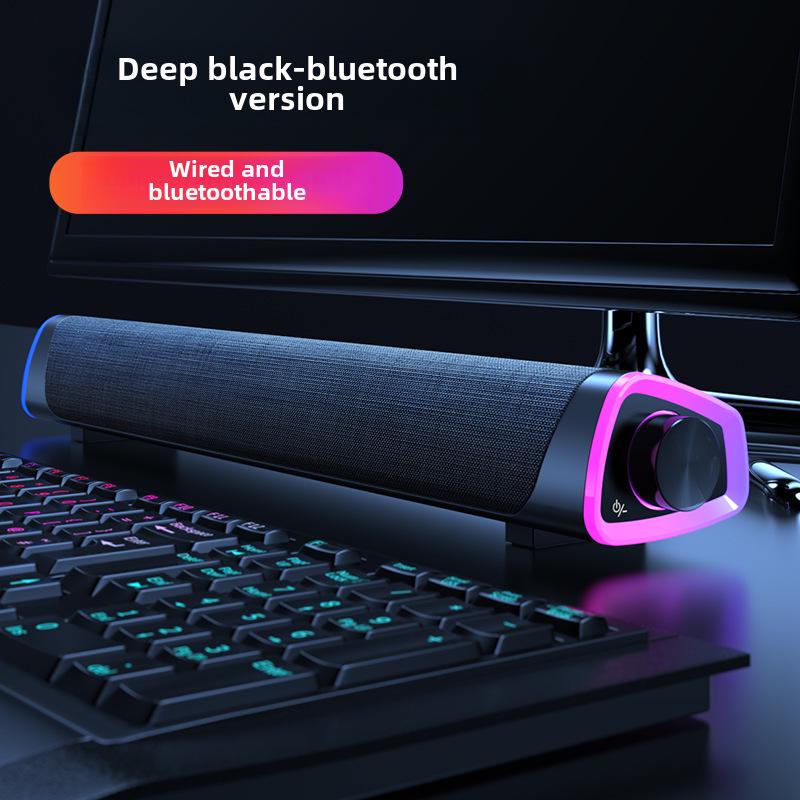 Bluetooth-саундбар Naiye: Двухканальная настольная аудиосистема с сабвуфером