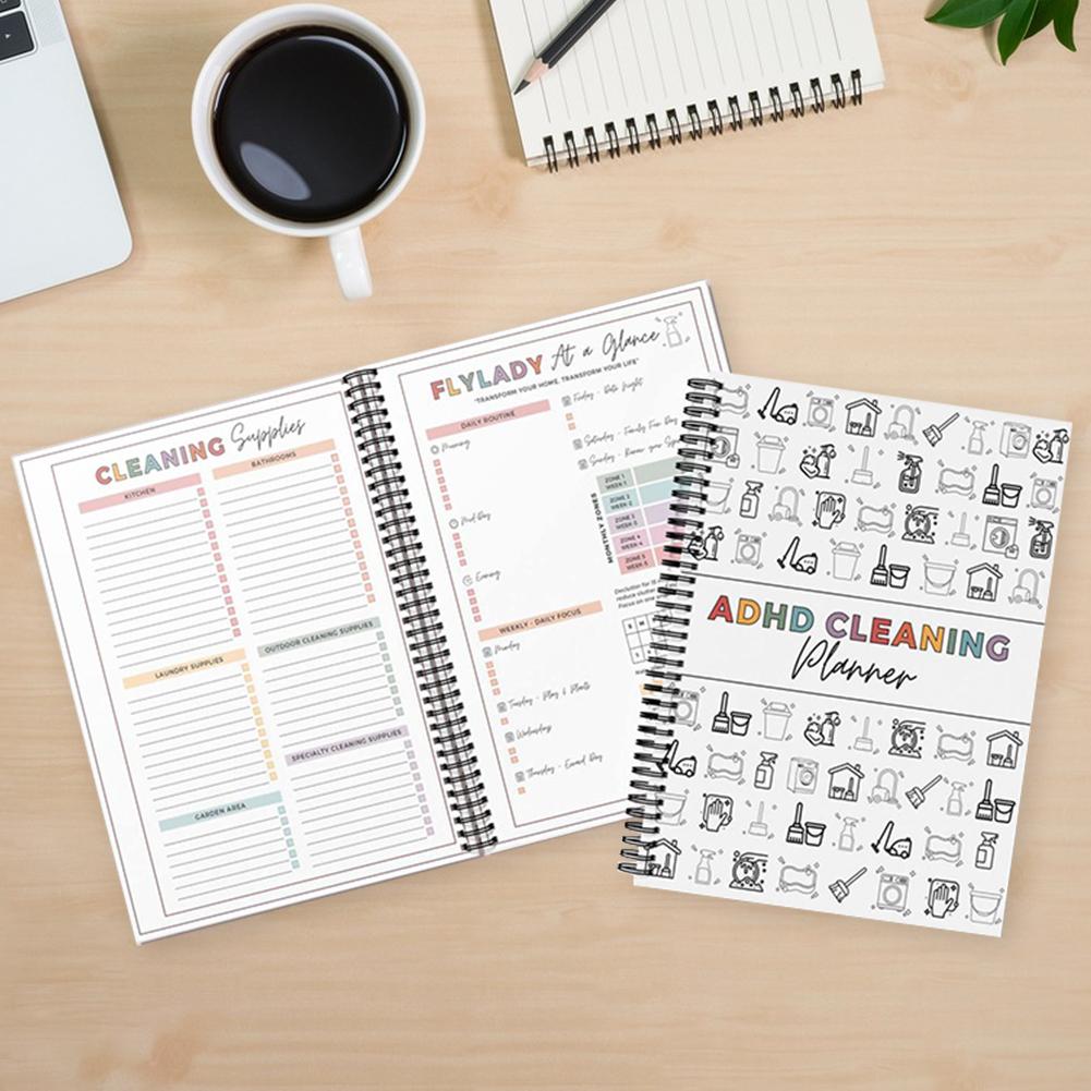 Домашний график уборки износостойкий редактируемый семейный список дел многофункциональный годовой планировщик уборки для домашнего декора