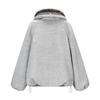 European and American style, new women's clothing, fashionable, casual, versatile big fur collar woolen padded jacket