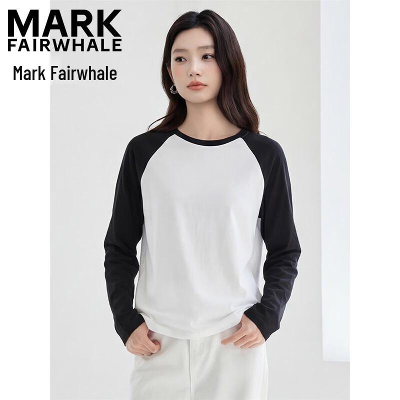 Mark Fairwhale Женская футболка с цветовыми блоками и длинным рукавом