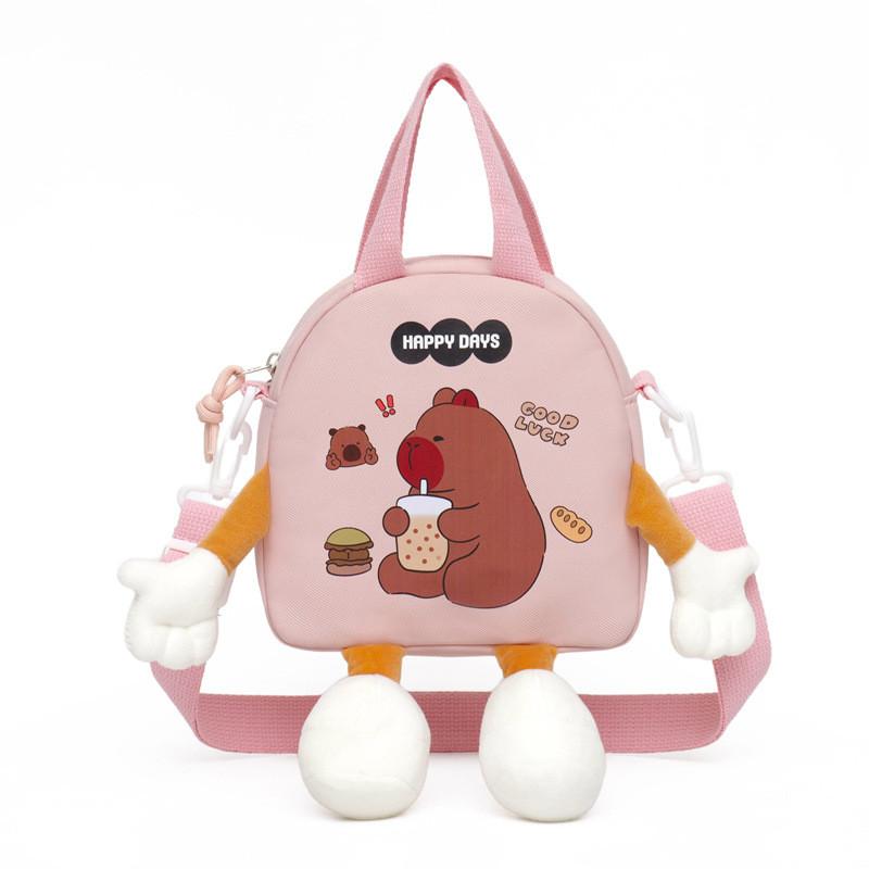 Kids Backpack For Preschool With Nylon Material And Cartoon Pattern