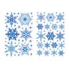 2025 Snowflake Sticker Mall Window Sticker  Removable Frosted Snowflake Window Clings Wall Sticker Set Christmas Decoration