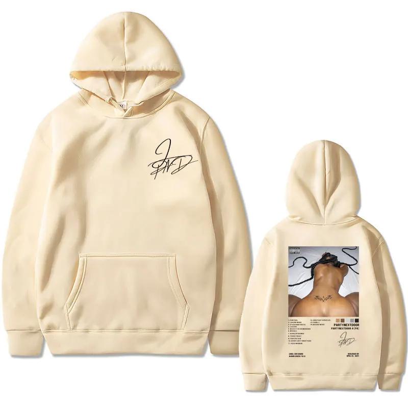 New Hot Sale Rapper Partynextdoor PARTYNEXTDOOR 4 Album Cover Graphic Hoodie Men Women Fashion Casual Oversized Pullover Hoodies