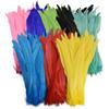 Natural 100/50/10pcs Rooster Tail Feather Plumes 30-35CM DIY Dyed Cock Tail Clothing Accessories Jewelry Performance