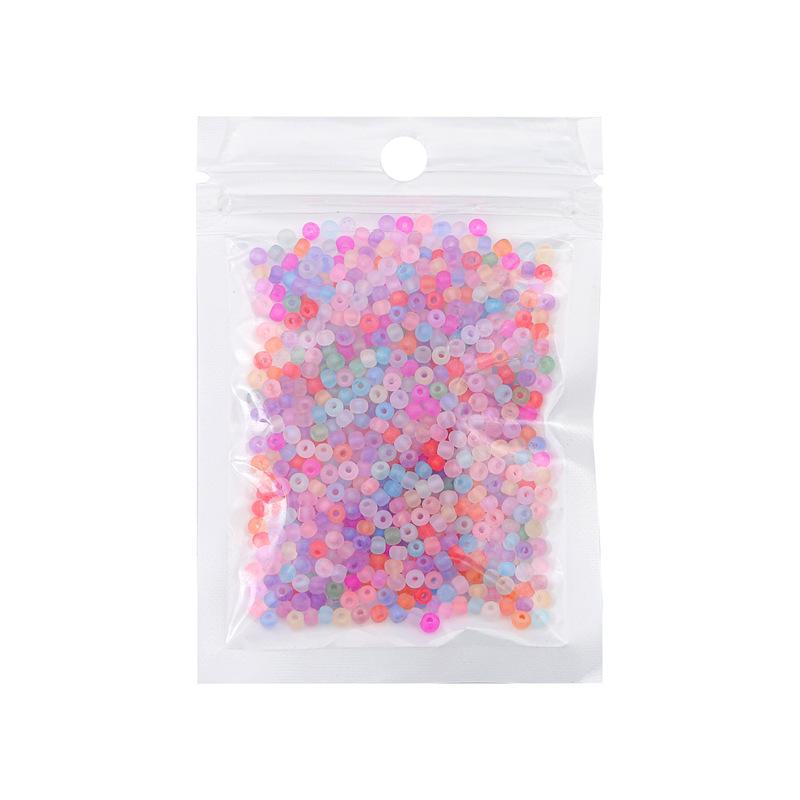 Изготовленные вручную высококачественные стеклянные матовые рисовые бусины для создания украшений из бисера своими руками.