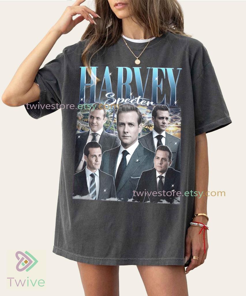 Футболка Harvey Specter Comfort Colors, Мерч для фанатов сериала «Форс-мажоры», Винтажная Классическая Ретро Футболка, Забавный Подарок Адвокату, Футболка «Что бы сделал Харви?»