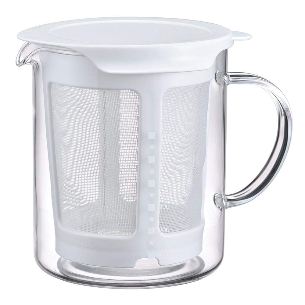 HARIO Dashi Stock Pot, 600ml Capacity, White, Made In Japan, Perfect Gift, DP-600-W