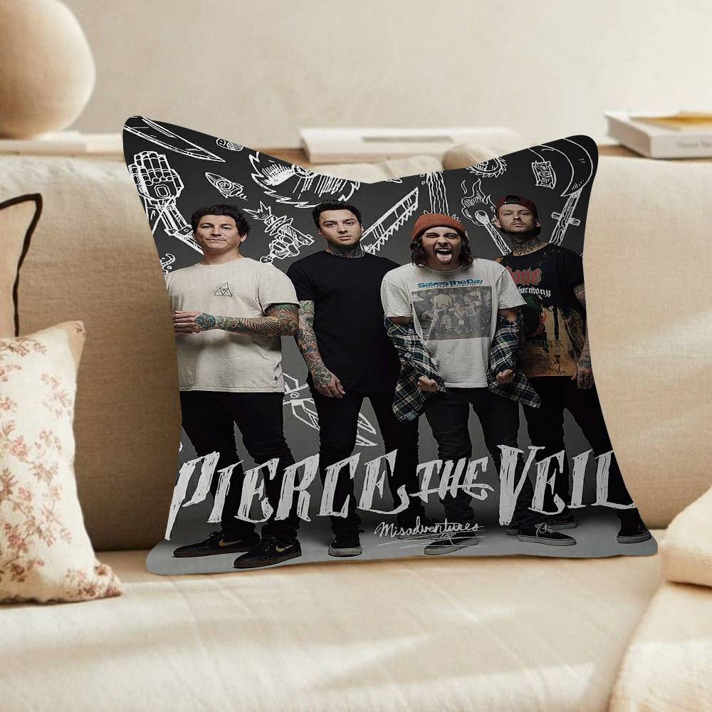Band PPierce The Veil Cushion Cover Inches Farmhouse Decor Home Throw Pillow Covers for Couch Decorations