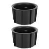 2Pcs Center Console Cup Holder Insert ABS 55616?35010 Replacement for FJ Cruiser 2007?2014