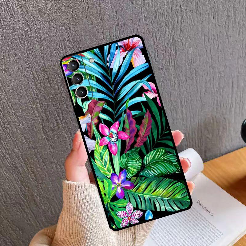 Чехол для телефона с тропическими цветами для Samsung Galaxy S26 S25 S20 S21 S22 S23 S24 Ultra S10 Plus S24 FE S25 FE
