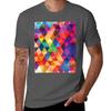 Watercolor Triangles Pattern Bright Colors Tshirt Athletic Quick Dry Tshirt For Unisex