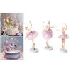 Ballerina Birthday 3 Pack Cake Topper Pink Ballet Slippers Cute Dancer Baby Girls Party Supplies Decor