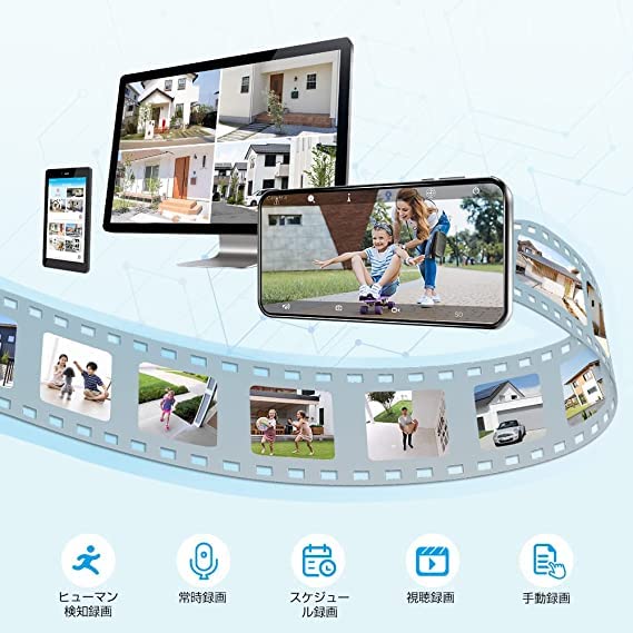 Уличная камера видеонаблюдения Ctronics с автоматическим слежением и SD 5 Мп 5G Человек Непрерывная Удаленная Голосовая Семейная Смартфон Расширенная Запись Движение Push