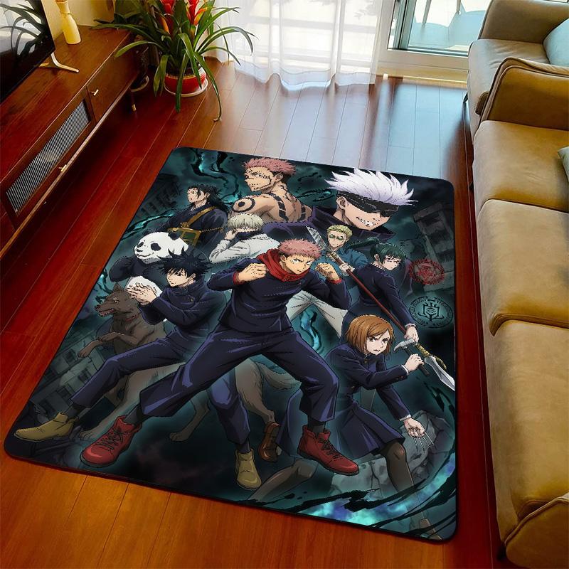 Jujutsu Kaisen Rug Floor Mat Carpet Non Slip Soft Area Rug Bedroom Living Room Home Decor -QJY