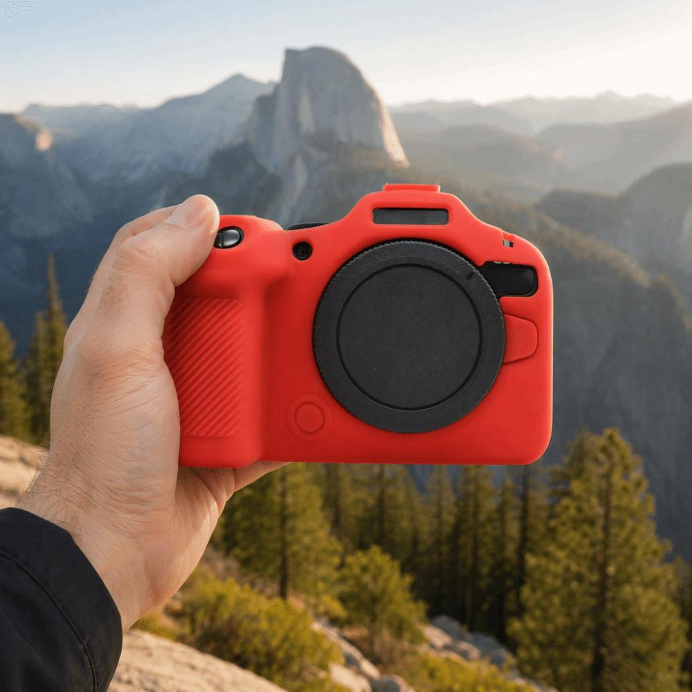 Silicone Camera Sleeve Case Anti-fall Soft Shell Protective Cover for Canon EOSR6 Mark III Travel