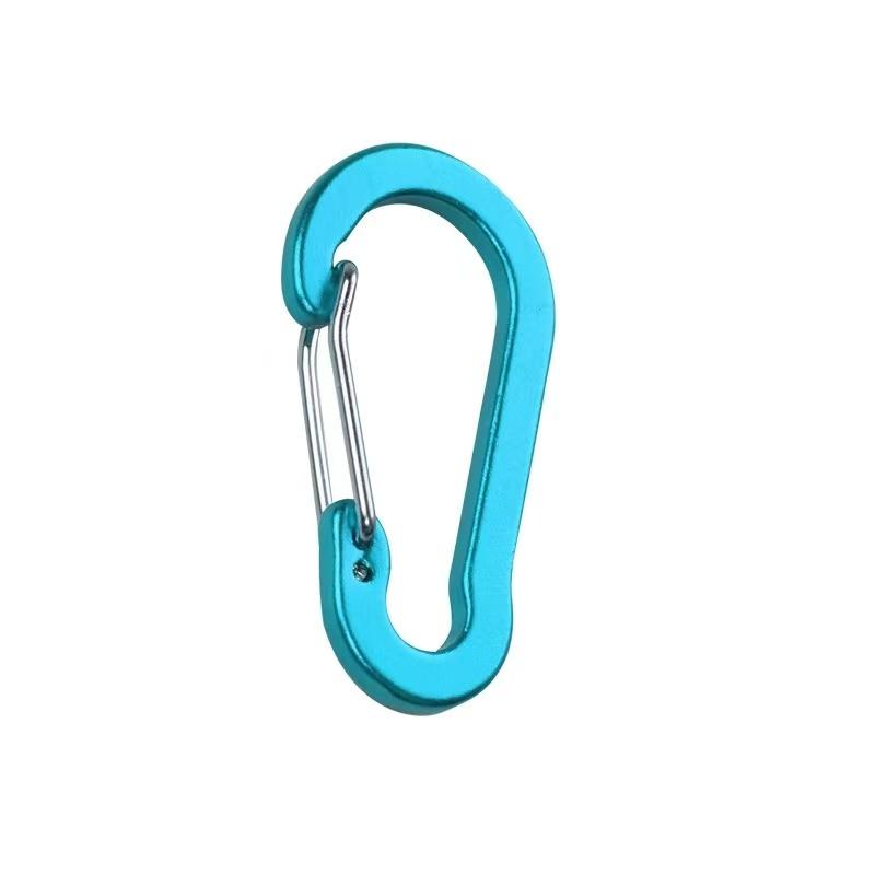 Новый пружинный крючок, пряжка для альпинизма, маленькие карабины, зажимы для кемпинга, многофункциональный инструмент, аксессуары для рыбалки, скалолазания, пружинная застежка