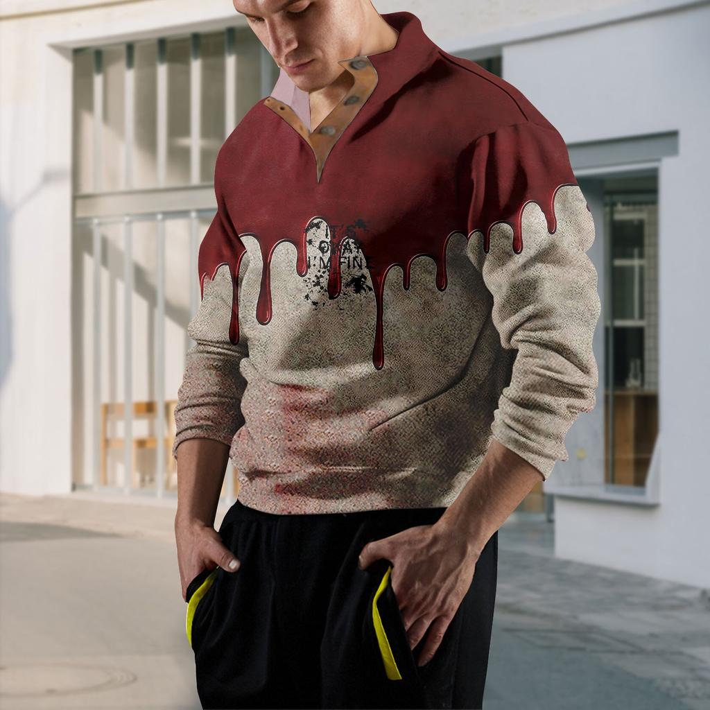 Весенне-осенняя мужская толстовка с воротником-стойкой на открытом воздухе, повседневные свитера, топы