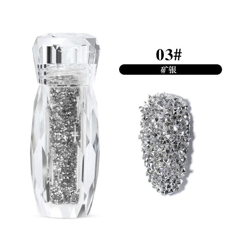 Новые украшения для ногтей Symphony Elf Bead Nail Sticky Diamond, прозрачная бутылка Micro Diamond с микробусинами
