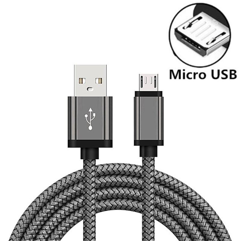 Micro USB Fast Charging Cable For Samsung Galaxy A3/A5/A7 J3 2016 S7 Edge Original 2/3 Meter Long Kabel Phone Charger Short Cord
