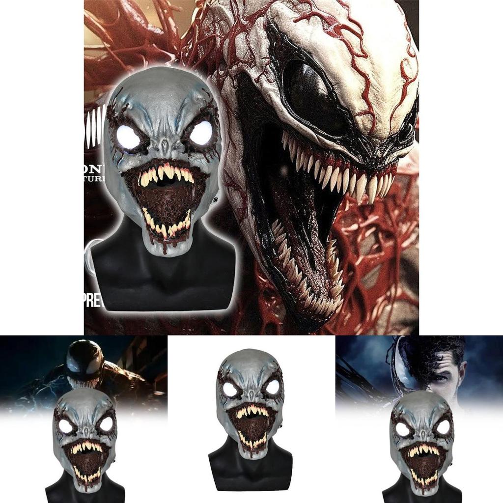 Головной убор Веном 3 Последний танец Светящаяся маска для Хэллоуина Косплей Реквизит